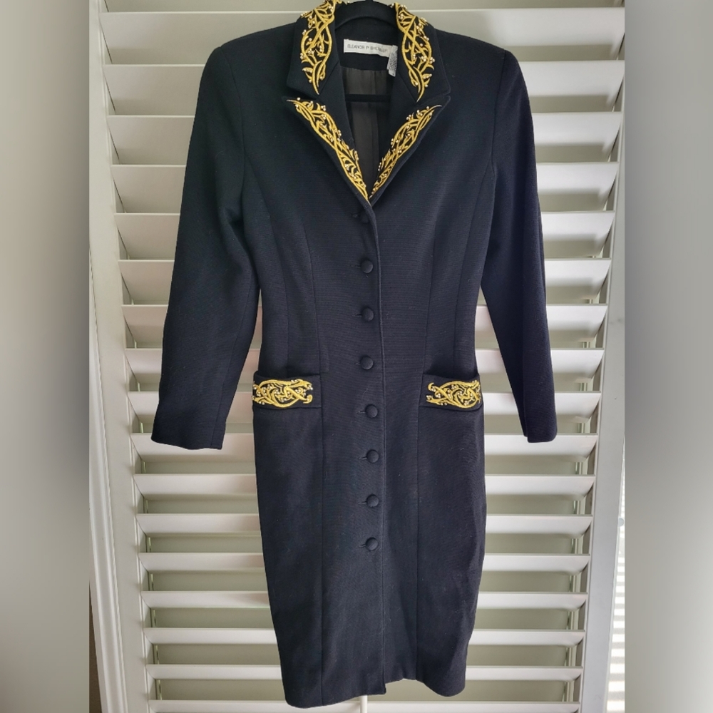 Vintage Eleanor P Brenner Wool Overcoat size  6